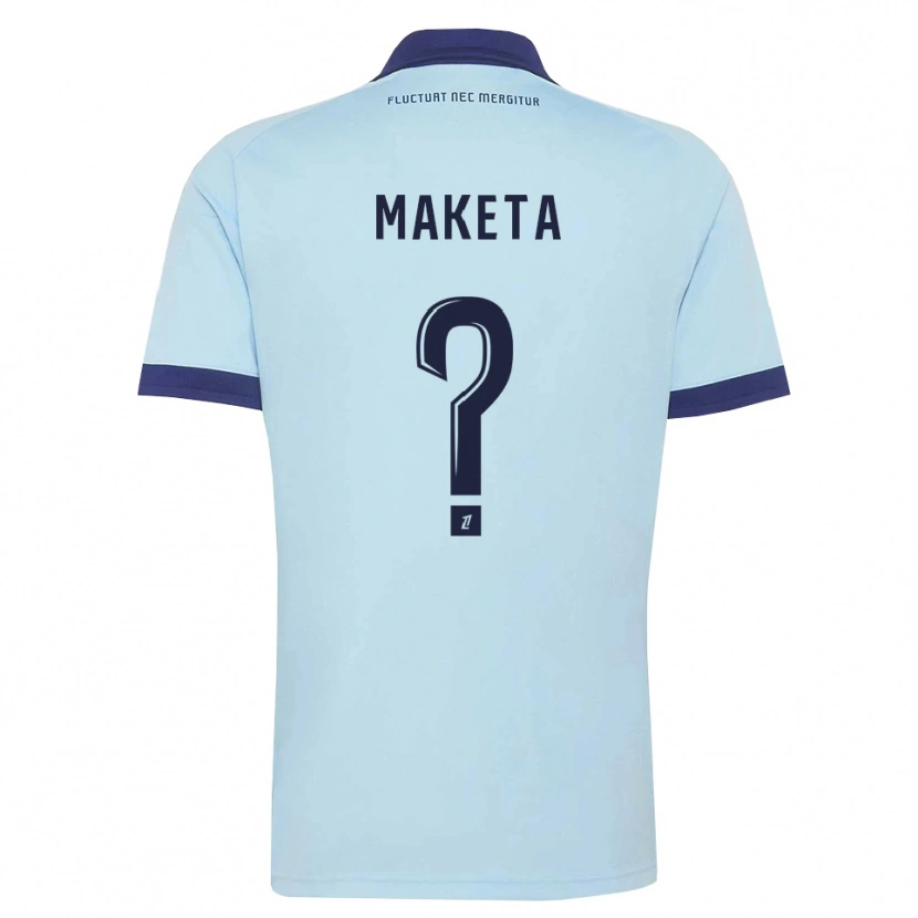Danxen Women Auvelmy Maketa #0 Cornflower Blue Black Away Jersey 2026/27 T-Shirt
