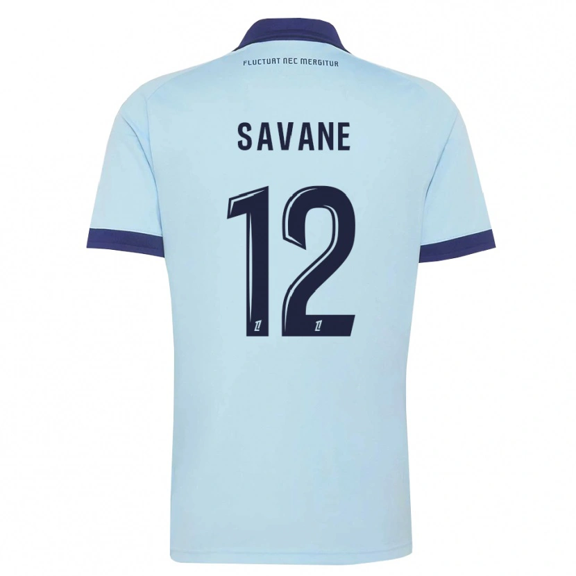 Danxen Women Mohamed Savane #12 Cornflower Blue Black Away Jersey 2026/27 T-Shirt