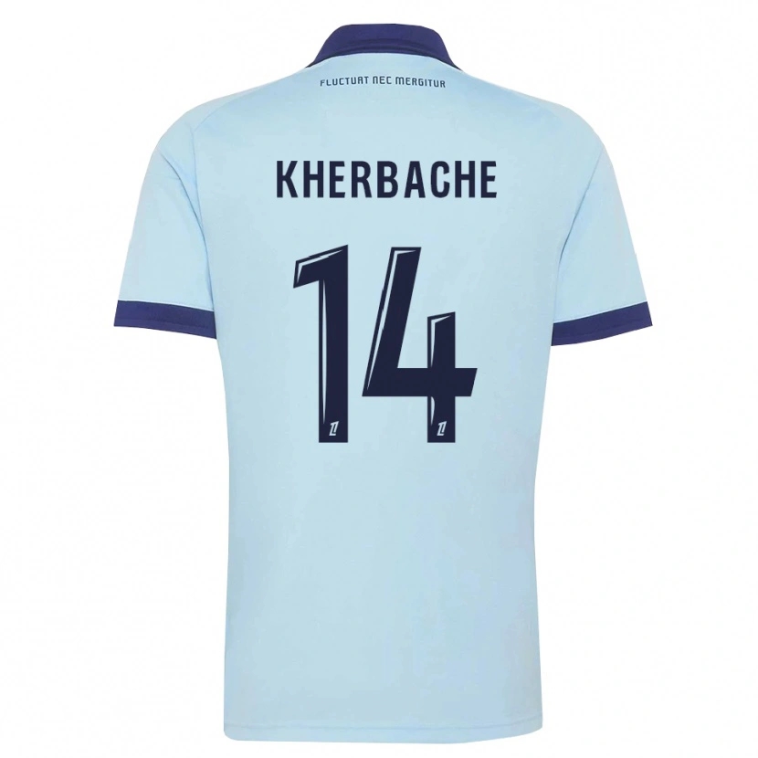 Danxen Women Yoann Kherbache #14 Cornflower Blue Black Away Jersey 2026/27 T-Shirt