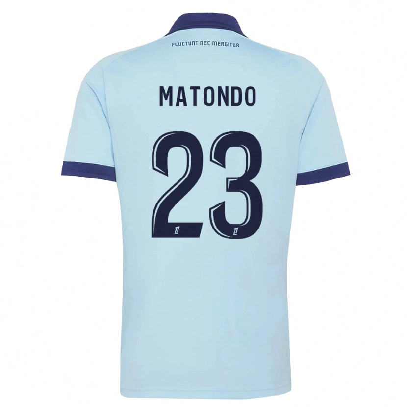 Danxen Women Rudy Matondo #23 Cornflower Blue Black Away Jersey 2026/27 T-Shirt
