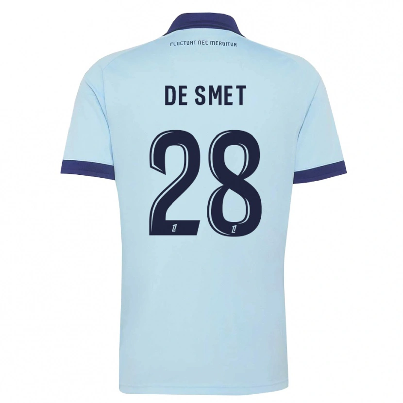 Danxen Women Thibault De Smet #28 Cornflower Blue Black Away Jersey 2026/27 T-Shirt