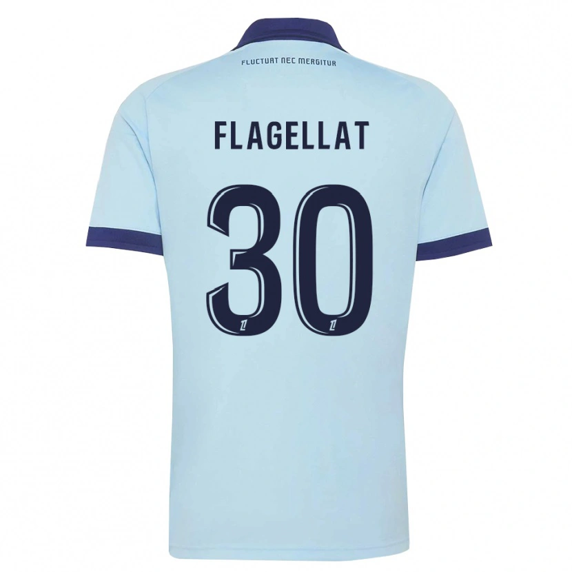 Danxen Women Alizée Flagellat #30 Cornflower Blue Black Away Jersey 2026/27 T-Shirt