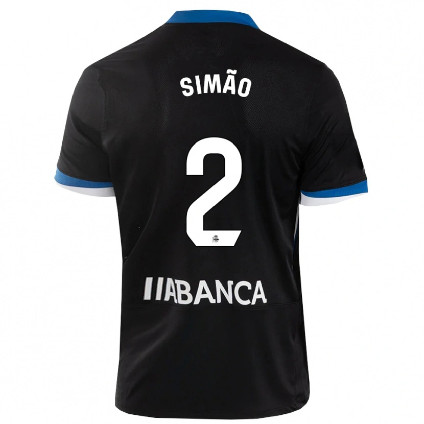Danxen Women Iano Simão #2 Black Blue White Away Jersey 2026/27 T-Shirt
