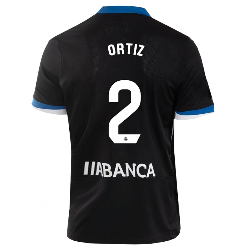 Danxen Women Samara Ortiz #2 Black Blue White Away Jersey 2026/27 T-Shirt