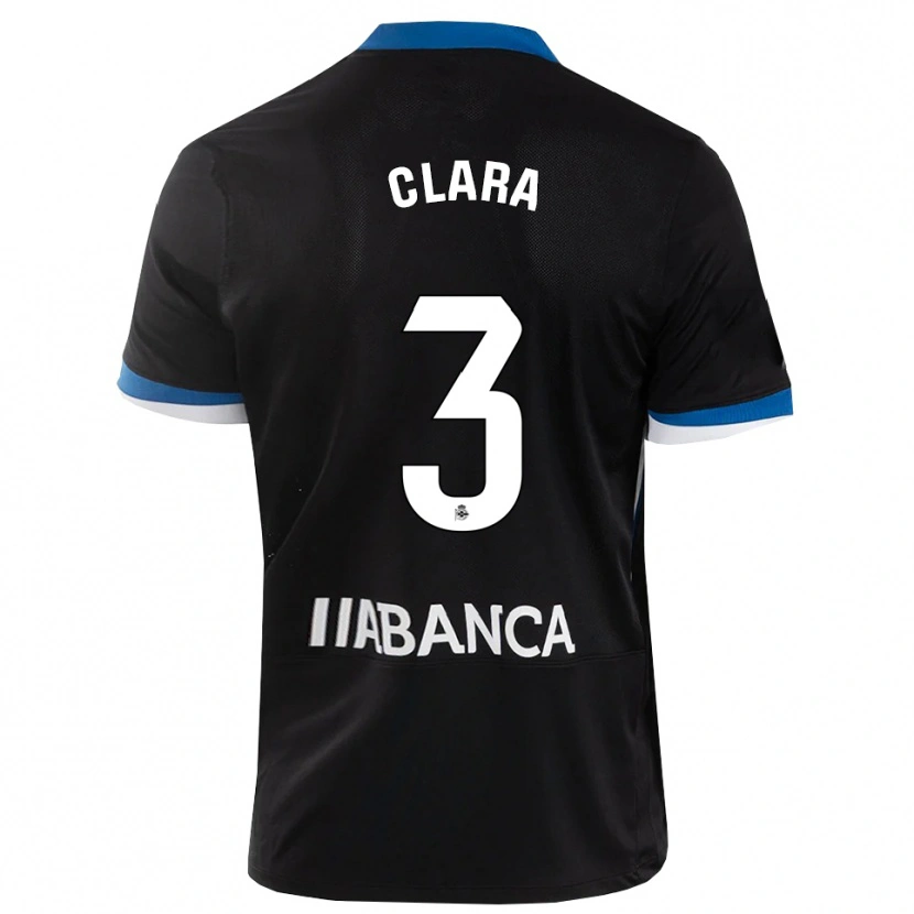 Danxen Women Clara Rodríguez #3 Black Blue White Away Jersey 2026/27 T-Shirt