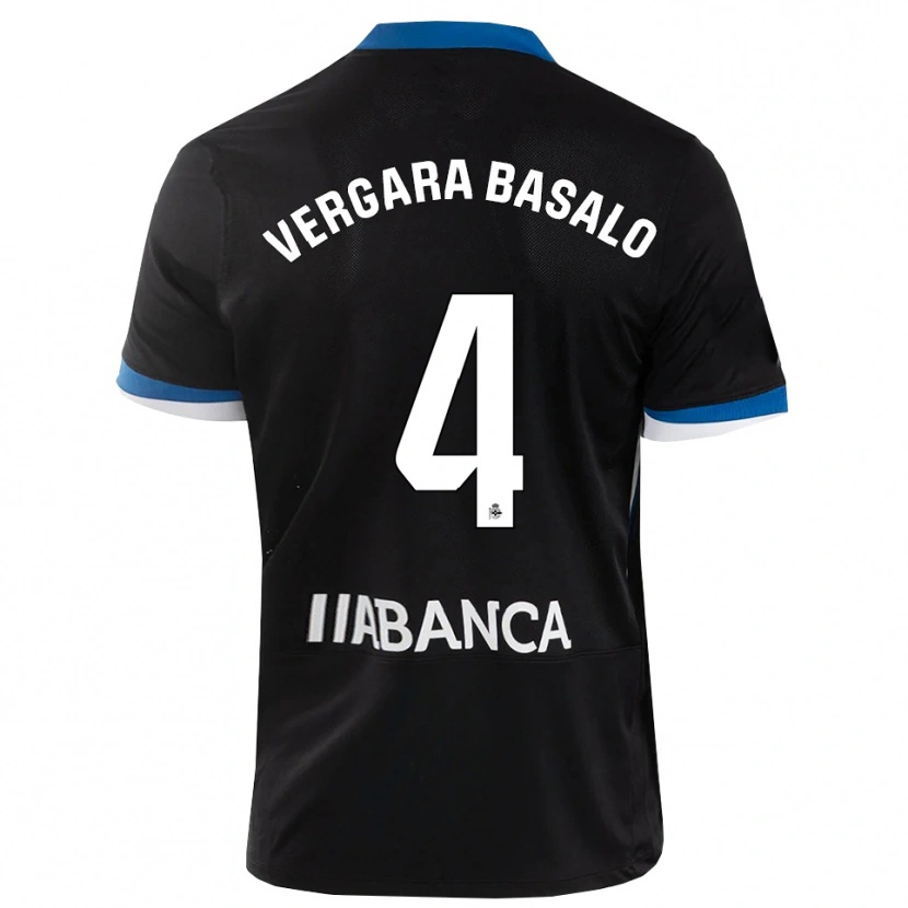 Danxen Women David Vergara #4 Black Blue White Away Jersey 2026/27 T-Shirt