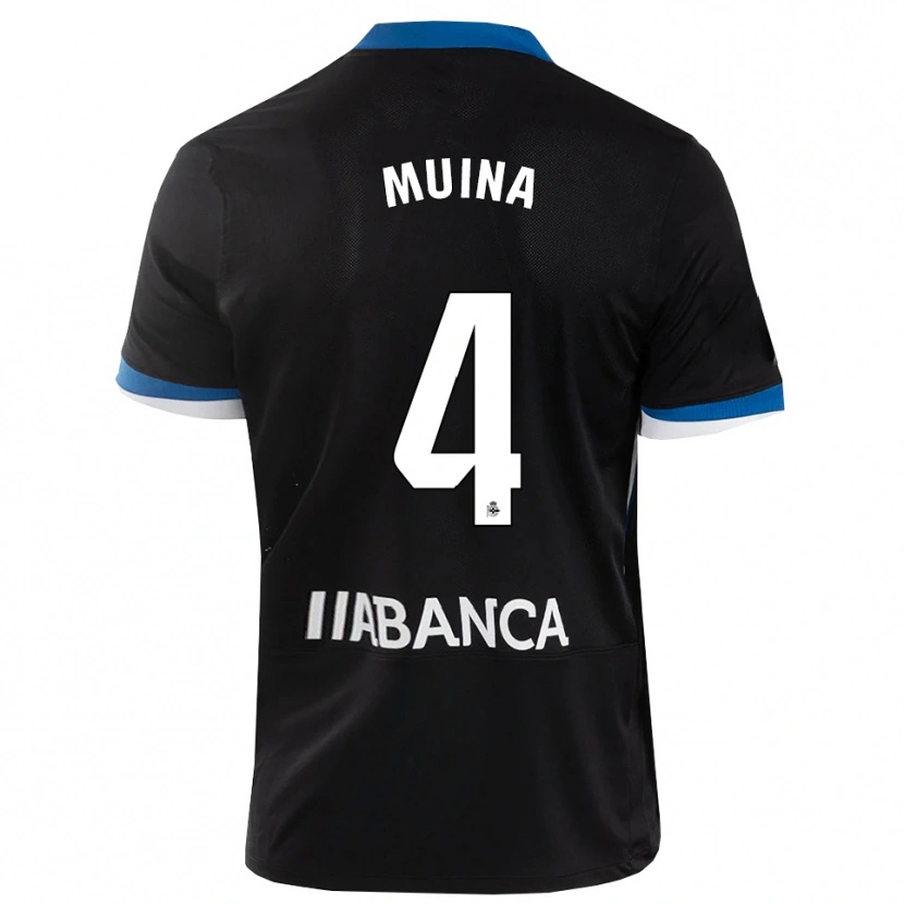 Danxen Women Henar Muiña #4 Black Blue White Away Jersey 2026/27 T-Shirt