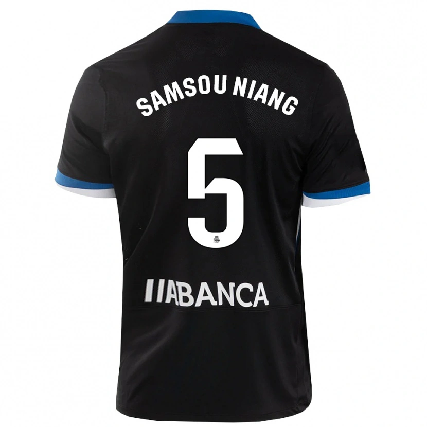 Danxen Women Papa Samsou Niang #5 Black Blue White Away Jersey 2026/27 T-Shirt