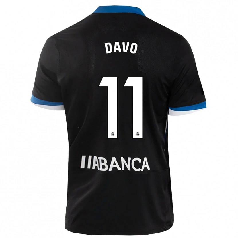Danxen Women Davo #11 Black Blue White Away Jersey 2026/27 T-Shirt