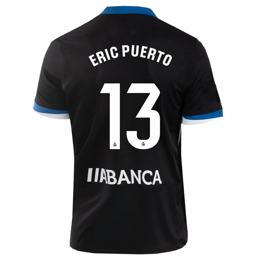 Danxen Women Eric Puerto #13 Black Blue White Away Jersey 2026/27 T-Shirt