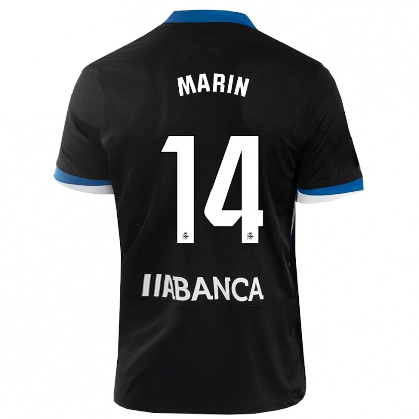 Danxen Women Ainhoa Marín #14 Black Blue White Away Jersey 2026/27 T-Shirt