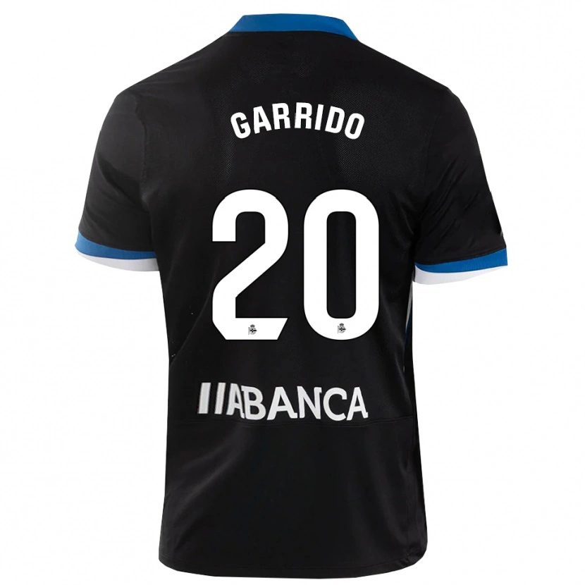 Danxen Women Jaime Garrido #20 Black Blue White Away Jersey 2026/27 T-Shirt