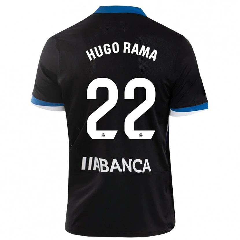 Danxen Women Hugo Rama #22 Black Blue White Away Jersey 2026/27 T-Shirt