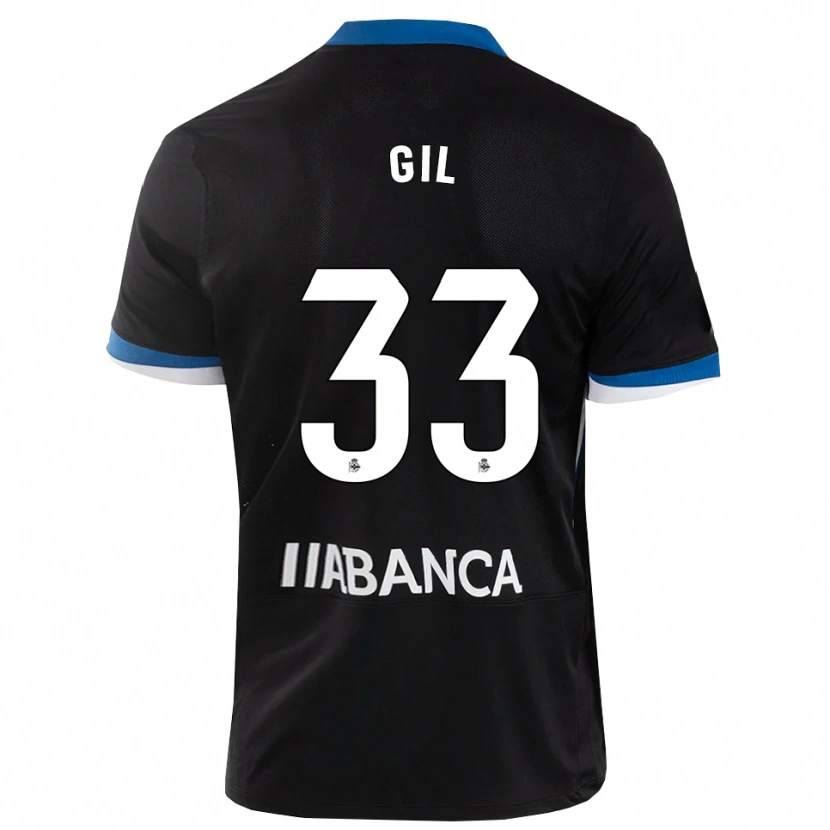 Danxen Women Iker Gil #33 Black Blue White Away Jersey 2026/27 T-Shirt