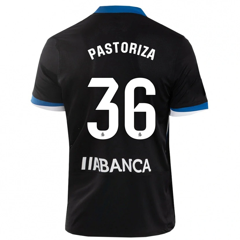 Danxen Women Guille Pastoriza #36 Black Blue White Away Jersey 2026/27 T-Shirt