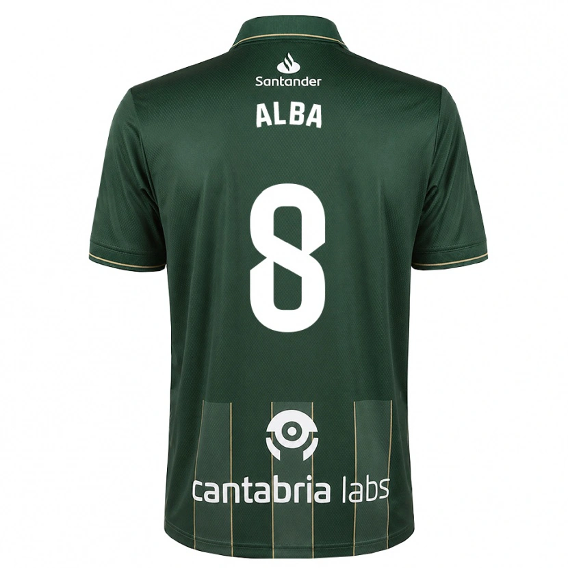 Danxen Women Alba Luzuriaga Albelda #8 Dark Slate Gray White Away Jersey 2026/27 T-Shirt