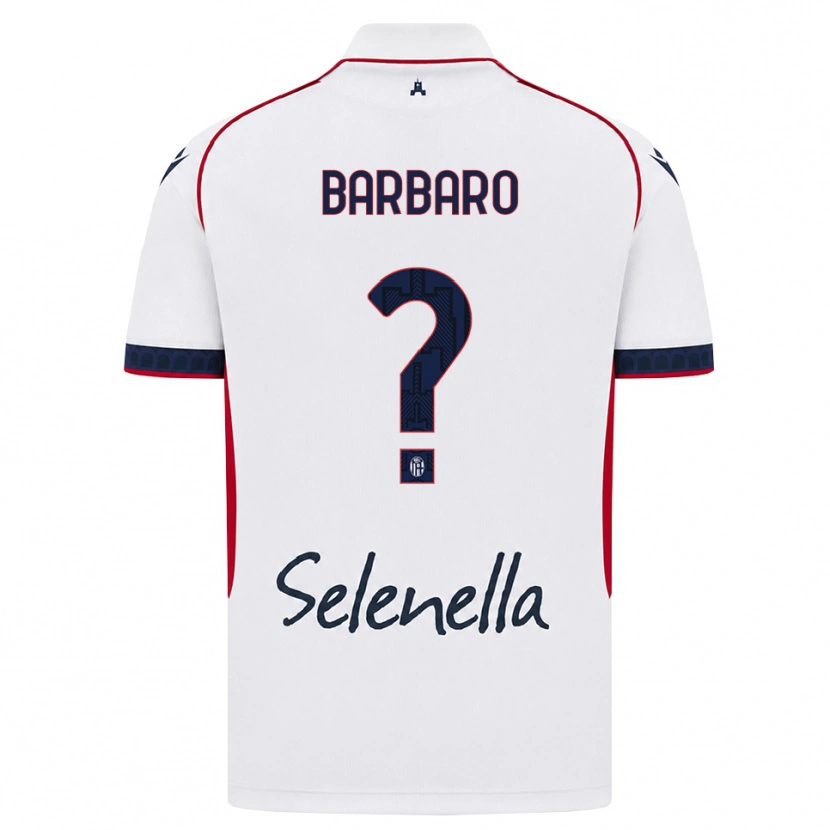 Danxen Women Giacomo Barbaro #0 White Red Royal Blue Away Jersey 2026/27 T-Shirt