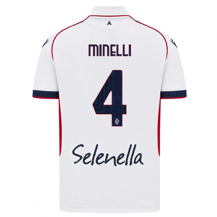 Danxen Women Leo Minelli #4 White Red Royal Blue Away Jersey 2026/27 T-Shirt