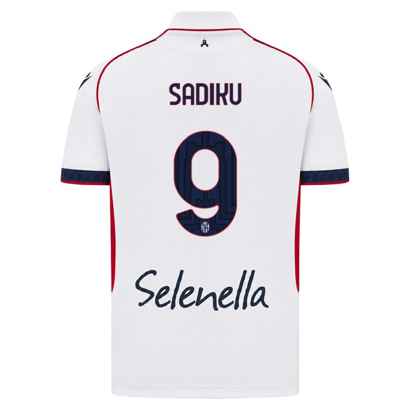 Danxen Women Bamir Sadiku #9 White Red Royal Blue Away Jersey 2026/27 T-Shirt