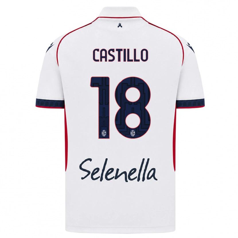 Danxen Women Tomas Castillo #18 White Red Royal Blue Away Jersey 2026/27 T-Shirt