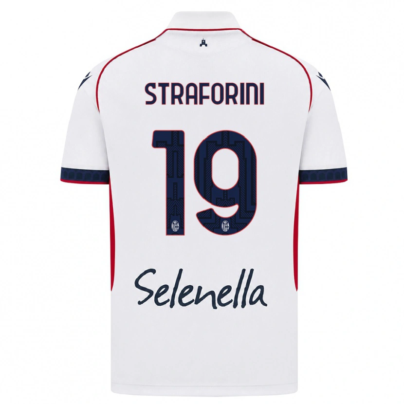 Danxen Women Rino Straforini #19 White Red Royal Blue Away Jersey 2026/27 T-Shirt