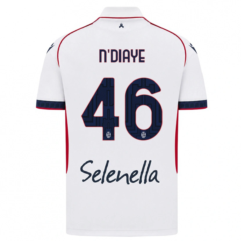 Danxen Women Antoine N'diaye #46 White Red Royal Blue Away Jersey 2026/27 T-Shirt