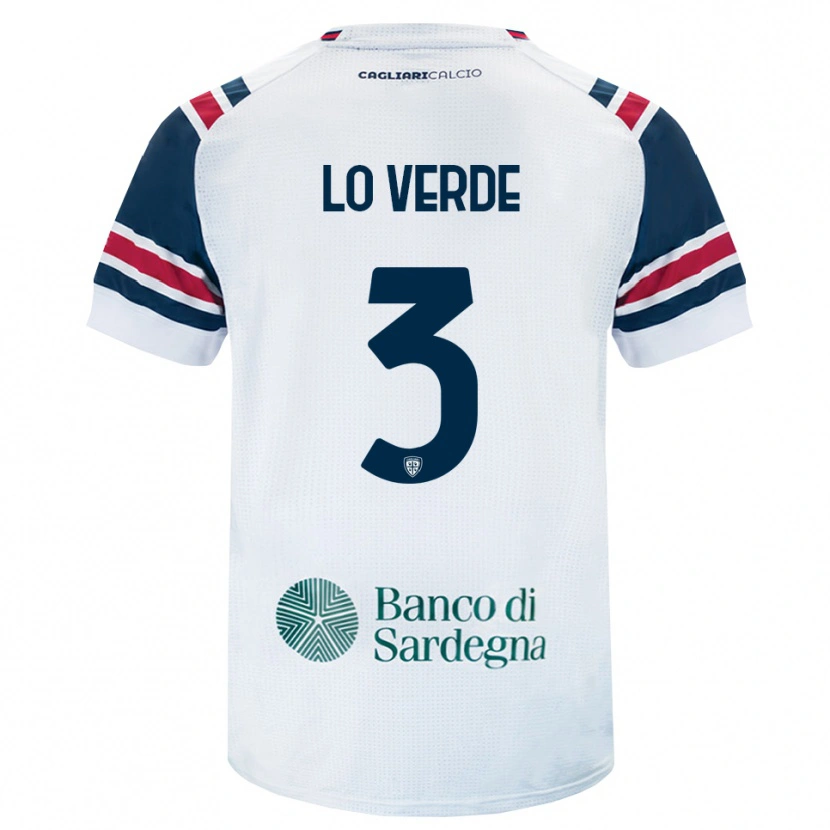Danxen Women Giuseppe Lo Verde #3 White Red Green Away Jersey 2026/27 T-Shirt