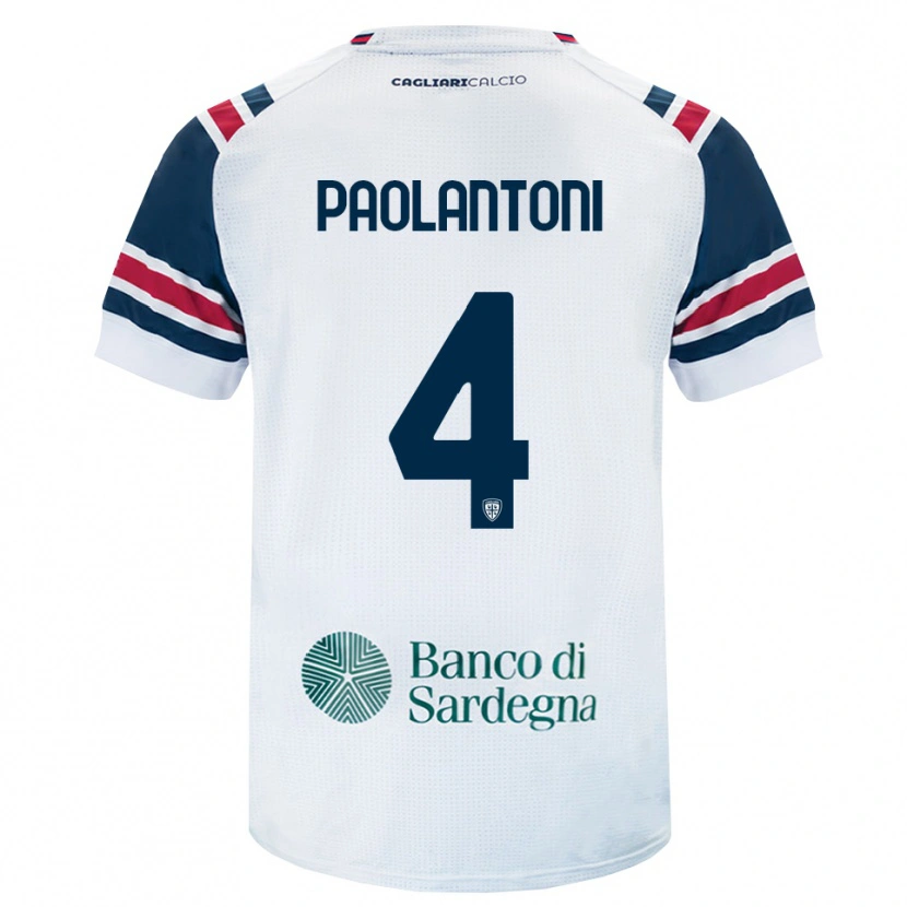 Danxen Women Mattia Paolantoni #4 White Red Green Away Jersey 2026/27 T-Shirt