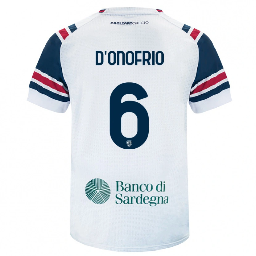 Danxen Women Vincenzo D'onofrio #6 White Red Green Away Jersey 2026/27 T-Shirt