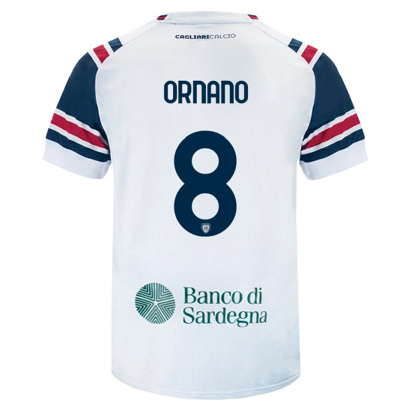 Danxen Women Marco Ornano #8 White Red Green Away Jersey 2026/27 T-Shirt