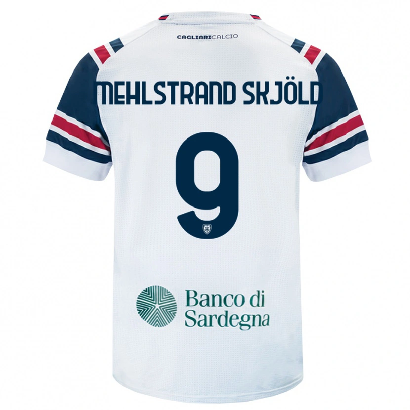 Danxen Women William Mehlstrand Skjöld #9 White Red Green Away Jersey 2026/27 T-Shirt