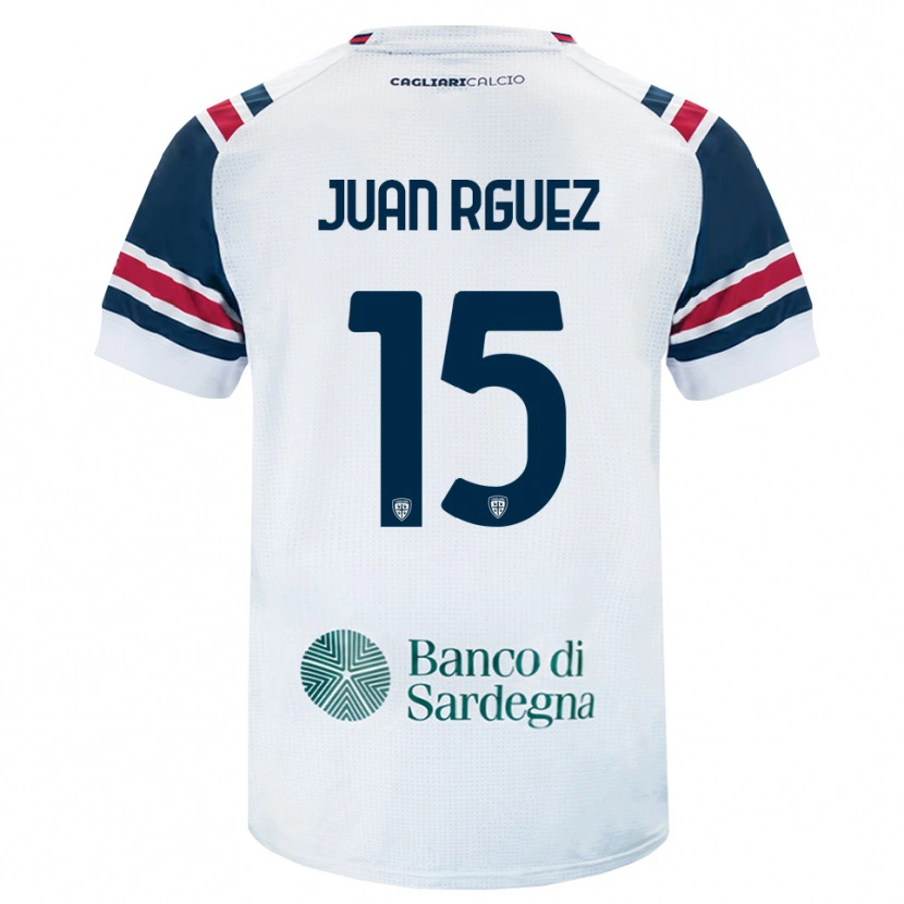 Danxen Women Juan Rodríguez #15 White Red Green Away Jersey 2026/27 T-Shirt