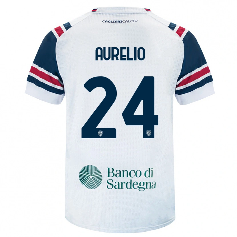 Danxen Women Giuseppe Aurelio #24 White Red Green Away Jersey 2026/27 T-Shirt