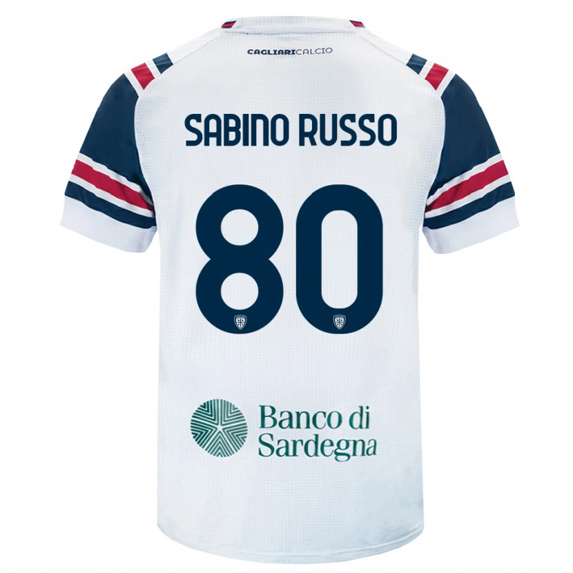 Danxen Women Alessandro Sabino Russo #80 White Red Green Away Jersey 2026/27 T-Shirt