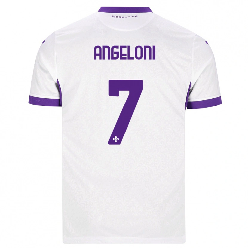 Danxen Women Alberto Angeloni #7 White Purple Away Jersey 2026/27 T-Shirt