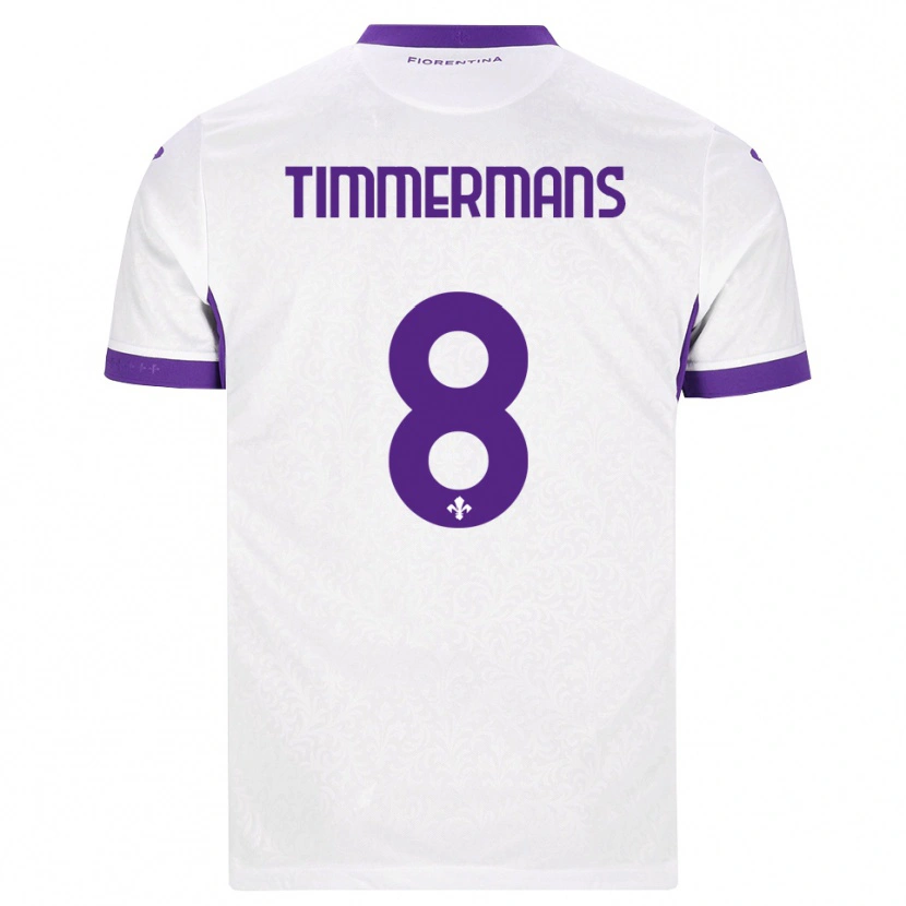 Danxen Women Loric Timmermans #8 White Purple Away Jersey 2026/27 T-Shirt