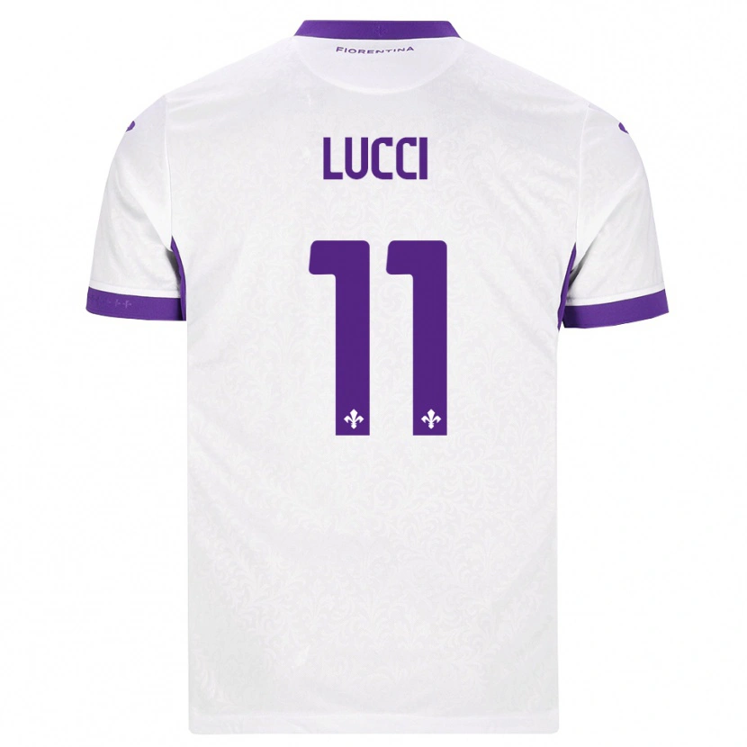 Danxen Women Leonardo Lucci #11 White Purple Away Jersey 2026/27 T-Shirt
