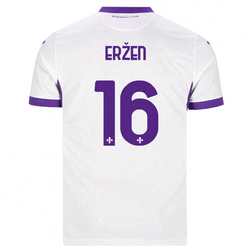 Danxen Women Kaja Erzen #16 White Purple Away Jersey 2026/27 T-Shirt