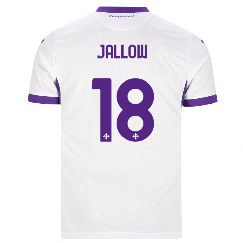Danxen Women Sulayman Jallow #18 White Purple Away Jersey 2026/27 T-Shirt