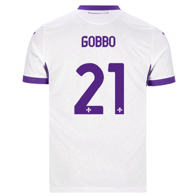 Danxen Women Angelo Gobbo #21 White Purple Away Jersey 2026/27 T-Shirt