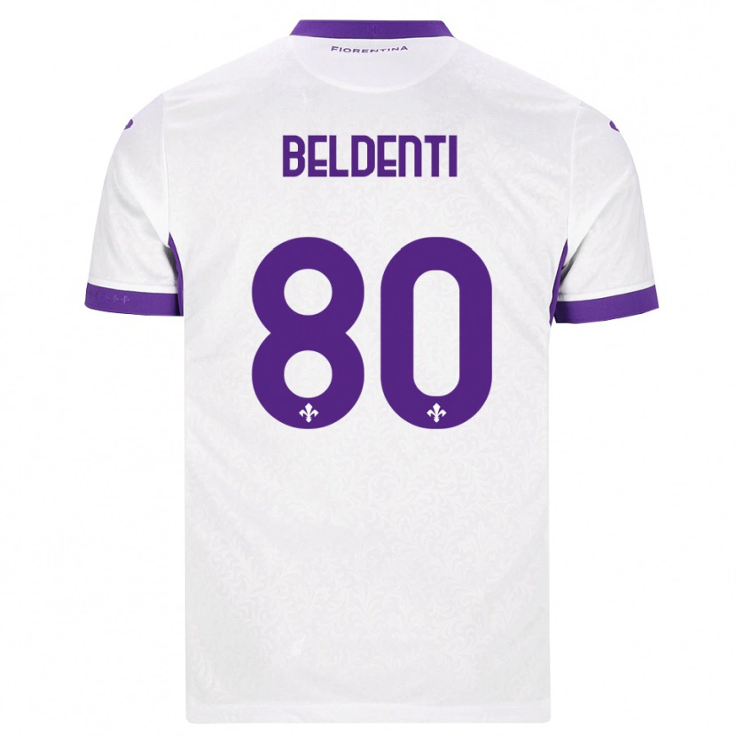 Danxen Women Dennis Beldenti #80 White Purple Away Jersey 2026/27 T-Shirt