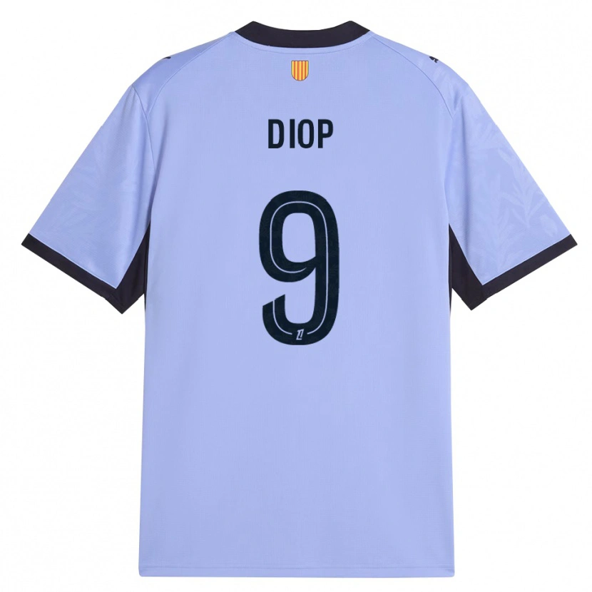 Danxen Women Mama Diop #9 Lavender Black Third Jersey 2026/27 T-Shirt