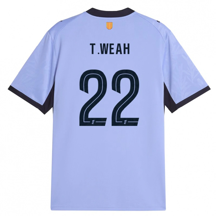 Danxen Women Timothy Weah #22 Lavender Black Third Jersey 2026/27 T-Shirt
