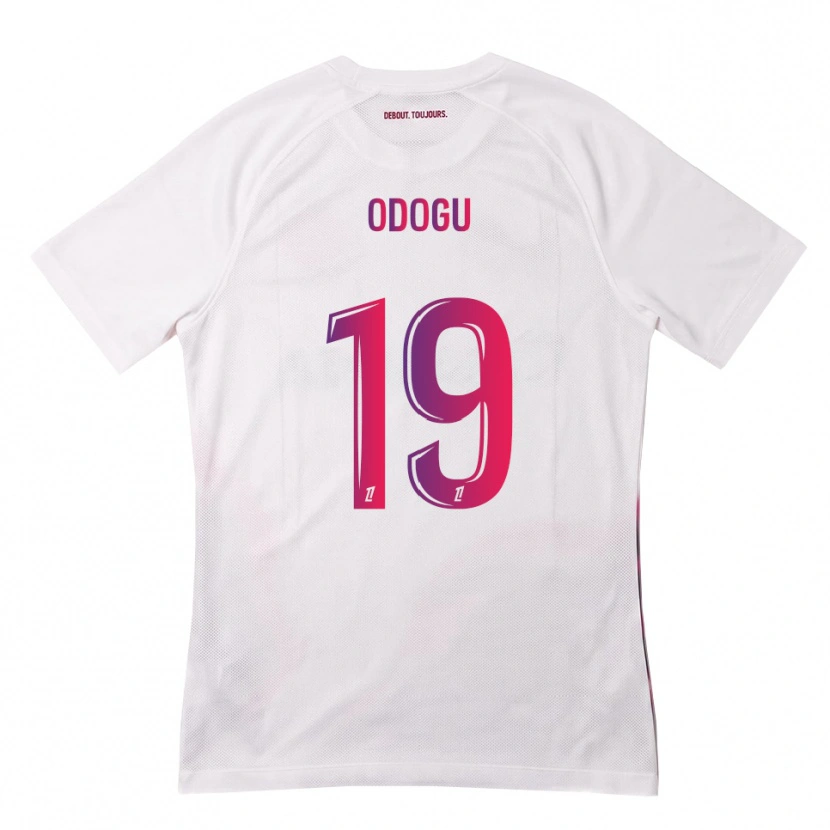 Danxen Women David Odogu #19 White Pink Purple Away Jersey 2026/27 T-Shirt