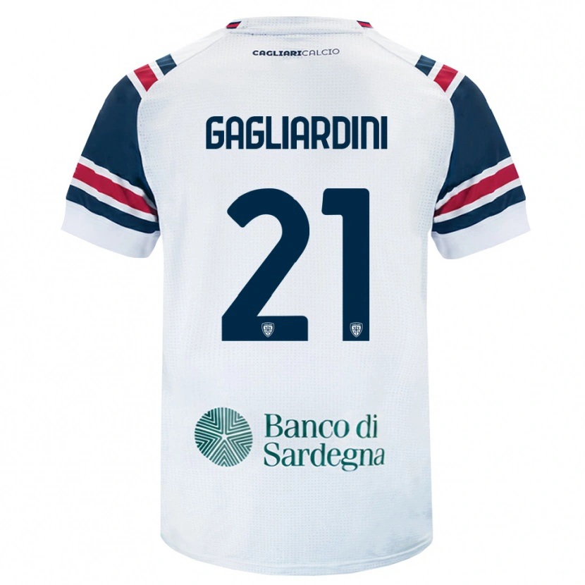 Danxen Women Roberto Gagliardini #21 White Red Green Away Jersey 2026/27 T-Shirt