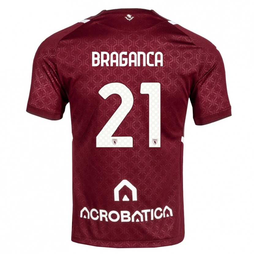 Danxen Kid Daniel Bragança #21 Burgundy White Home Jersey 2026/27 T-Shirt