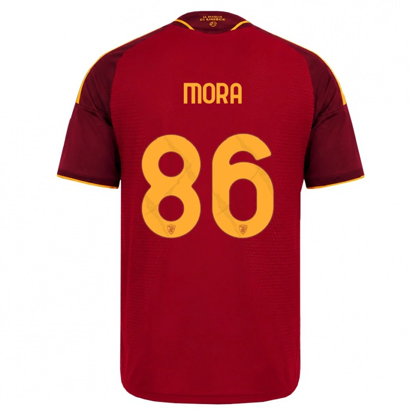 Danxen Kid Rodrigo Mora #86 Red Golden Yellow Home Jersey 2026/27 T-Shirt