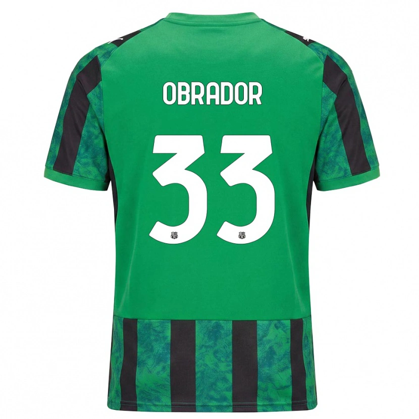 Danxen Kid Rafa Obrador #33 Green Black White Home Jersey 2026/27 T-Shirt