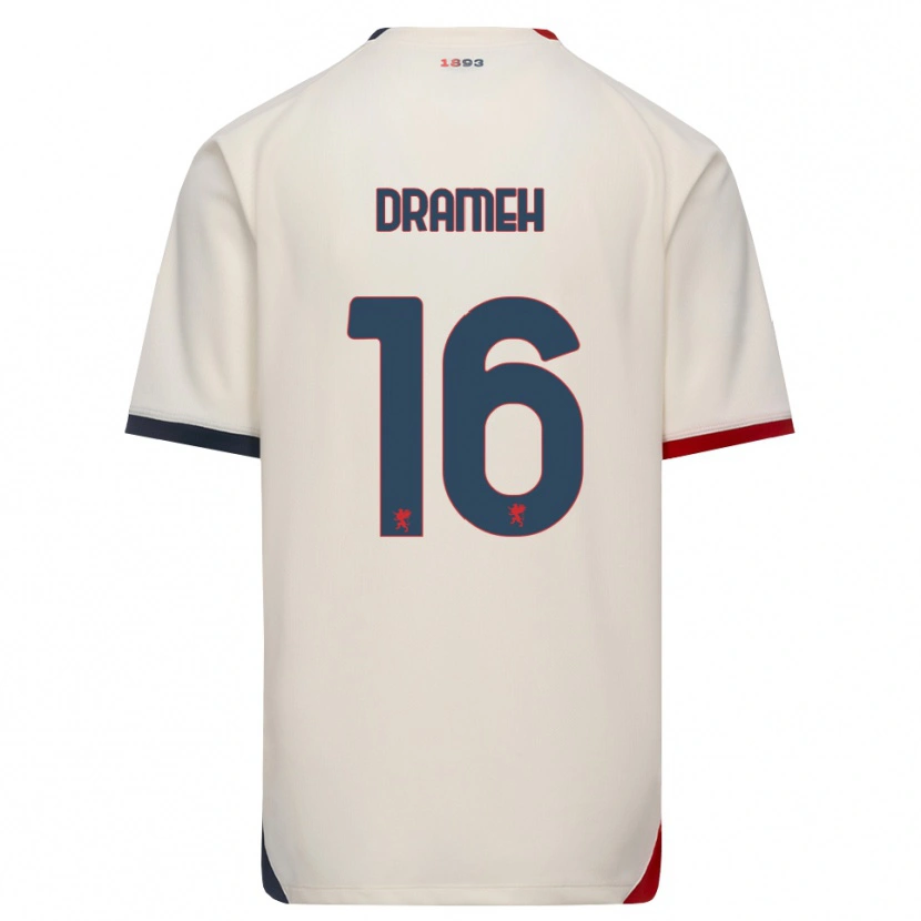 Danxen Kid Cody Drameh #16 Off-White Red Away Jersey 2026/27 T-Shirt