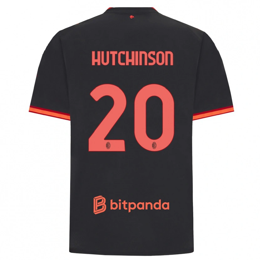 Danxen Kid Omari Hutchinson #20 Black Red Third Jersey 2026/27 T-Shirt